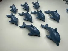 Lego Animal Dolphin Sand Blue Lot Of 9