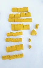 VINTAGE LEGO - Sloped Bricks -53 Piece Bulk Lot Yellow - 