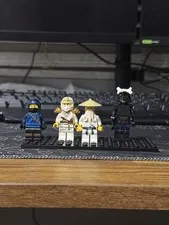 LEGO Ninjago Minifigure Lot – Jay, Zane, Sensei Wu & Garmadon Warrior