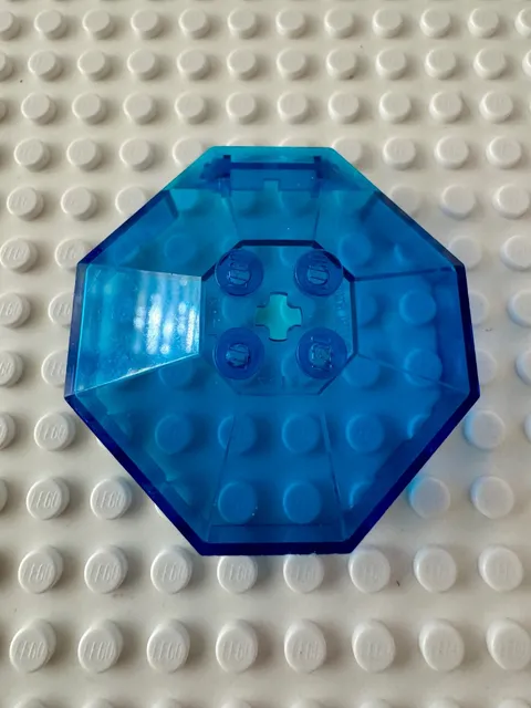 LEGO Windscreen 6 x 6 x 2 Octagonal Canopy with Axle Hole 2418b