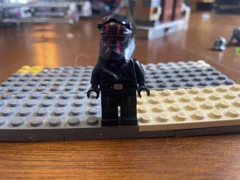 LEGO Minifigure First Order TIE Fighter Pilot - Two Red Stripes on Helmet sw0860