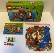 Lego 21129 Minecraft The Mushroom Island Complete with Insructions 2017