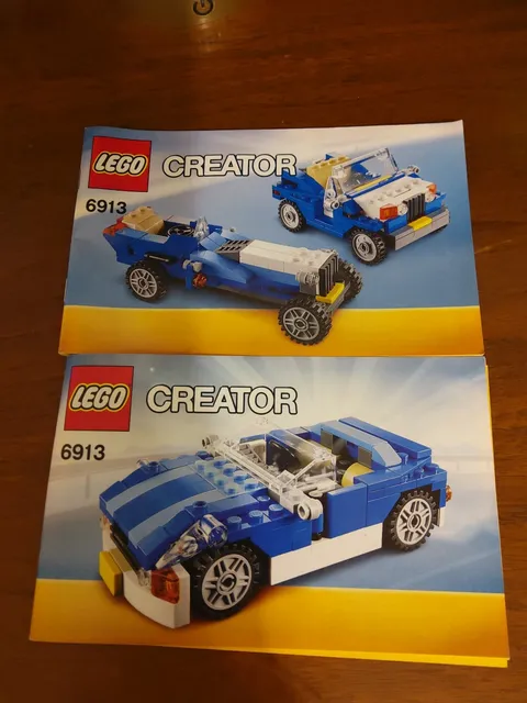 2012 Lego Creator #6313 Instruction Manuals Only Racecar Roadster Jeep
