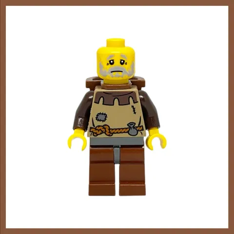 LEGO 10193 Castle Fantasy Era Peasant Minifigure No Hood 2009 Retired