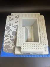 Vintage Lego Raised Grau Blue Baseplate 6277 6276 Trading Post Dorado Fort 2552