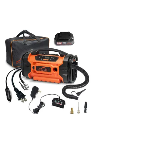 Roofpax Tire Inflator Portable Air Compressor For Car Tires 3 Power Sources