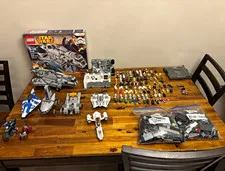 LEGO Star Wars Minifigure Lot w/ Vehicles, Parts, Instructions Mixed Lot