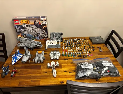 LEGO Star Wars Minifigure Lot w/ Vehicles, Parts, Instructions Mixed Lot