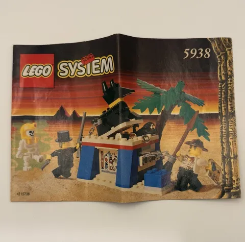 LEGO Adventurers Oasis Ambush 5938 Instruction Booklet Only Vintage Egypt