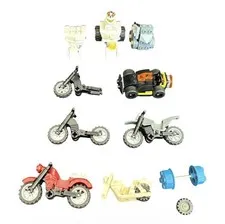 LEGO City Town Motorcycle ATV Vehicle Parts Lot Dirt Bikes Race Car Vintage HTF