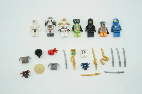 LEGO Ninjago Minifigure Lot Kruncha Spitta Zane Cole Chokun Jay