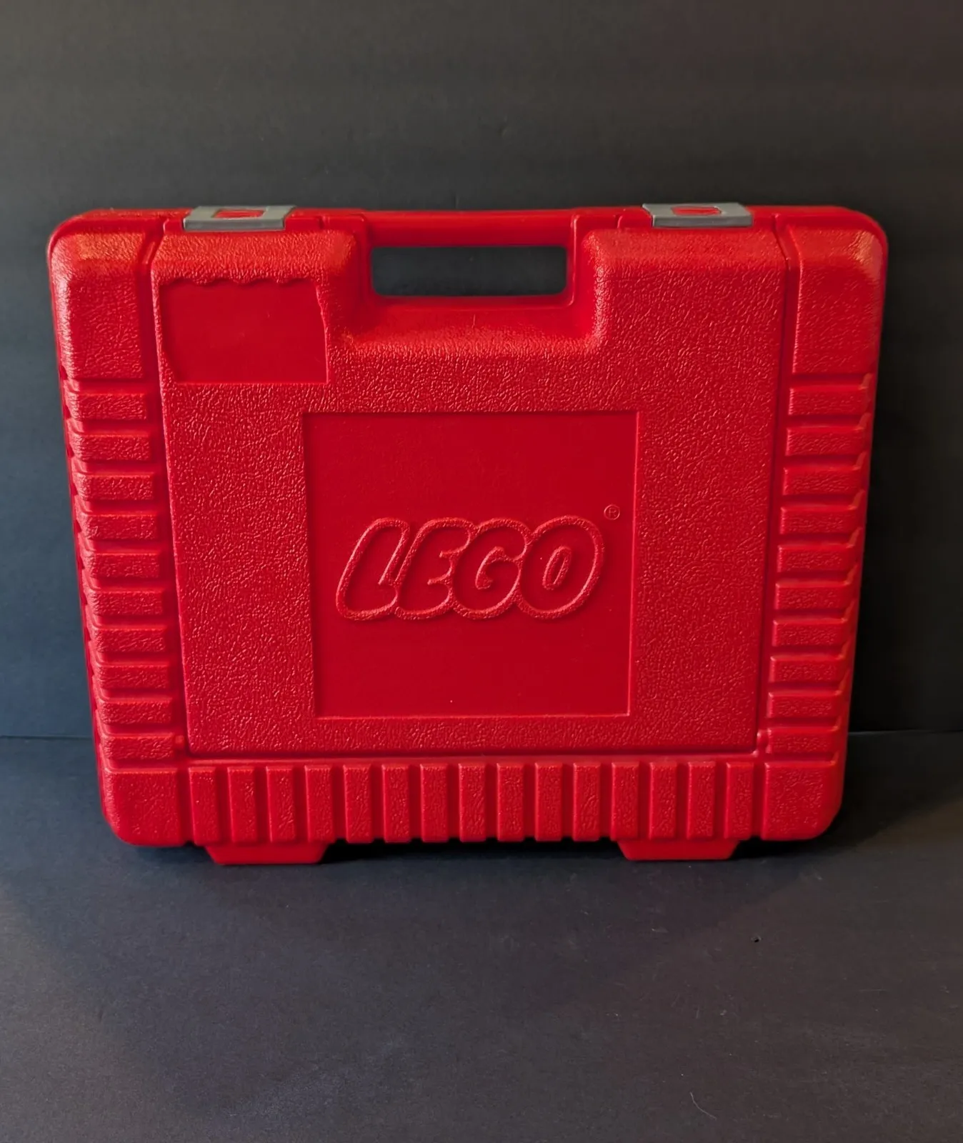 Vintage Lego Red Plastic Storage Carrying Case Organizer Briefcase 1980's 1985