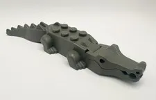 Lego Animal Crocodile Alligator Grey/Gray