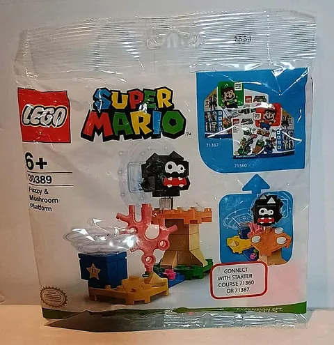 Lego 30389 Super Mario Bros Fuzzy Mushroom Platform Expansion New Sealed Retired