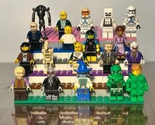 LEGO Minifigure Bulk Lot Star Wars Clone Trooper Ninjago Joker Minecraft 19 Figs