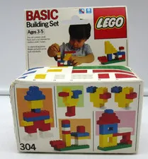 Lego BASIC BUILDING SET 304 1985- new
