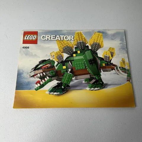 LEGO Instruction Nr. 4998 Creator Dino Manual - Booklet