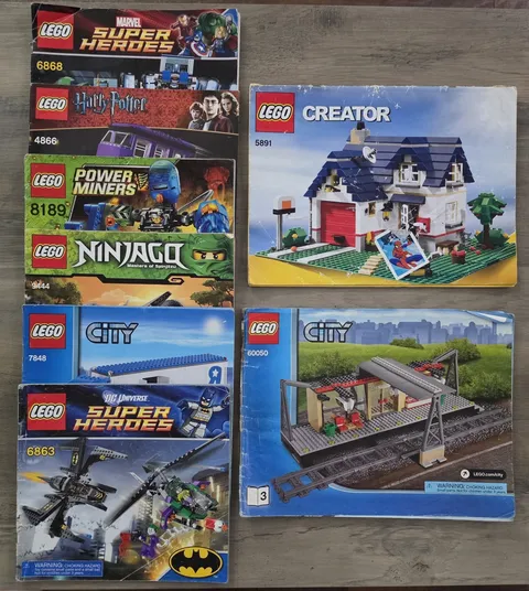 LEGO Instruction Manual Lot Harry Potter Batman Ninjago Creator City Genuine OEM