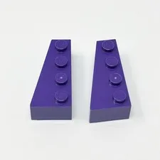 41768 LEGO Parts Brick Wedge 4x2 LEFT Dark Purple (2)