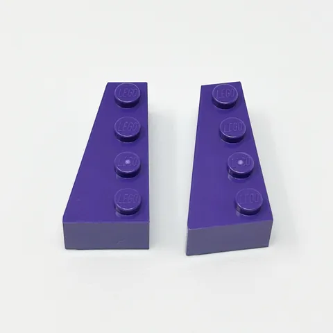 41768 LEGO Parts Brick Wedge 4x2 LEFT Dark Purple (2)