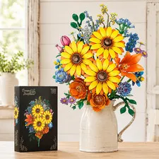 Flower Bouquet Sunflowers Botanicals Building Set 919PCS Compatible with LEGO