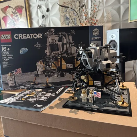 LEGO Creator Expert NASA Apollo 11 Lunar Lander 10266 Retired Built Only Once
