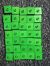 LEGO 87580 Green Plate Modified 2x2 w/ Groove 1 Stud in Center Jumper 35 Pieces