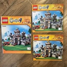 LEGO Castle 'King's Castle' 70404 Instruction Manual Books Only 1 2 3 Complete