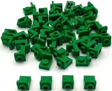 Lego 50 New Green Brackets 1 x 1 - 1 x 1 Inverted Parts