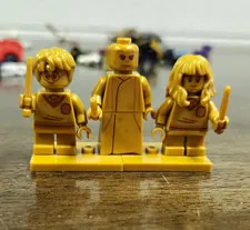 LEGO Harry Potter 20 Years Gold Minifigures - Harry, Hermione, Voldermort