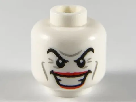 LEGO® Part 3626pb2507 - Minifigure, Head Male Black Eyebrows (The Joker)