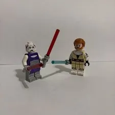 LEGO Star Wars Minifigure Lot General Obi-Wan Kenobi & Asajj Ventress 