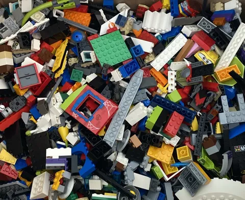 🔥 Lego Mixed Lot Of Bricks, Parts, Pieces, Doors From Retired Sets 10 Lbs +
