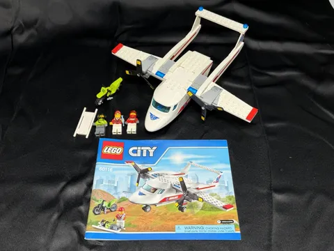 LEGO CITY: Ambulance Plane (60116) 100% Complete with Instruction Manuals
