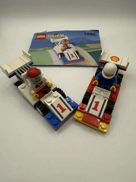 Lego System Lego Set 1990 Octan Car & Vintage Lego Set 6503 Sprint Racer