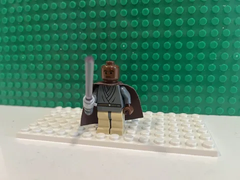 LEGO Star Wars Mace Windu Light-Up Lightsaber Minifigure 7261 sw0133