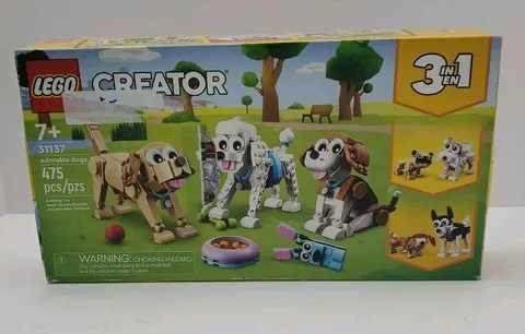 LEGO Creator Adorable Dogs 31137 3 in 1 Set 475 Pieces Ages 7+ Boxed Complete