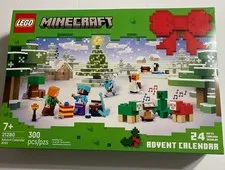 2025 LEGO Minecraft Advent Calendar Set 21280 NEW Sealed 300 pcs Steve Alex