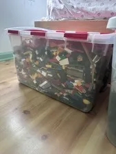 30 Pound LEGO Bulk Lot Multicolor Bricks Pieces Parts in Plastic Bucket/Tub