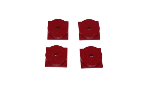 4 Lego® Bogie Plate 4x4 RED