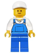 LEGO: Overalls Blue over V-Neck Shirt (twn138)