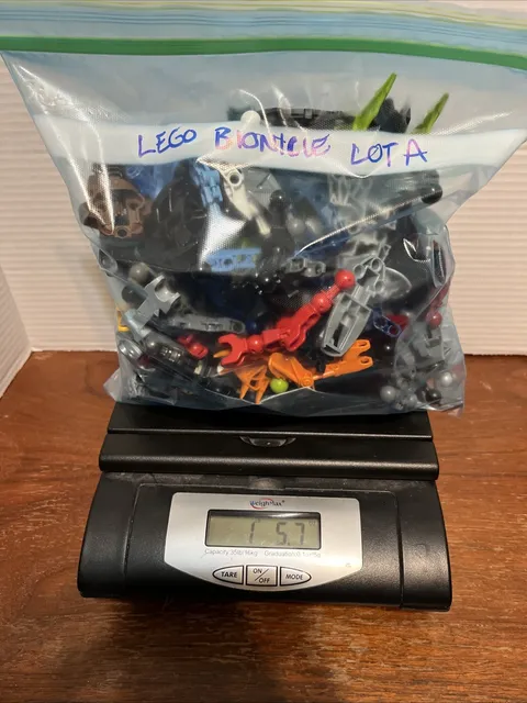 LEGO Bionicle Assorted Parts Lot A - 1lb 5.7oz - Arms Legs Torsos Feet And More