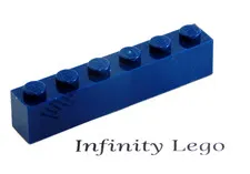 12 LEGO Dark Blue Bricks 1 x 6 (3009) - (12 Pieces)