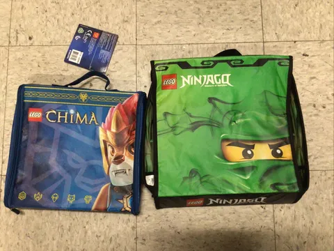 Lego Legends of Chima ZipBin Battle Carry Case Play Mat Storage AND Ninjago Case