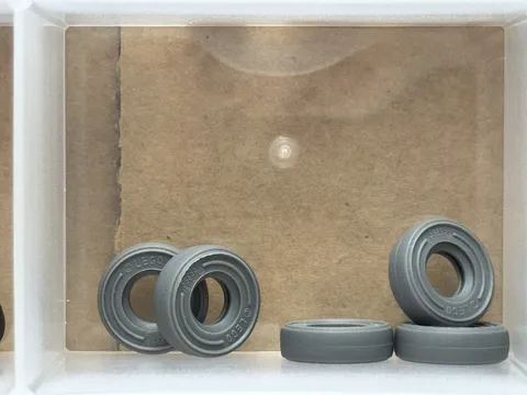LEGO Parts - Dark Bluish Gray Tire 14mm D. x 4mm Smooth Small - No 59895 - QTY 5