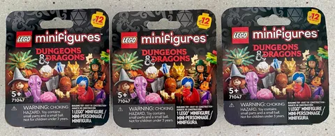 3 LEGO Dungeons & Dragons 71047 Dragonborn Paladin Tiefling Sorcerer Elf Bard