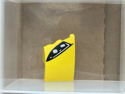 LEGO Parts - Yellow Wedge 3 x 2 Left AMG Car Headlight - No 80177pb009 - QTY 1