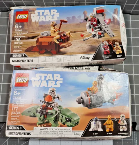 LEGO Star Wars Microfighters 75265 Skyhopper Bantha + 75228 Dewback NEW READ