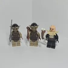 LEGO The Hobbit and The Lord of the Rings Minifigure Hunter Orc  79002 X3 lot