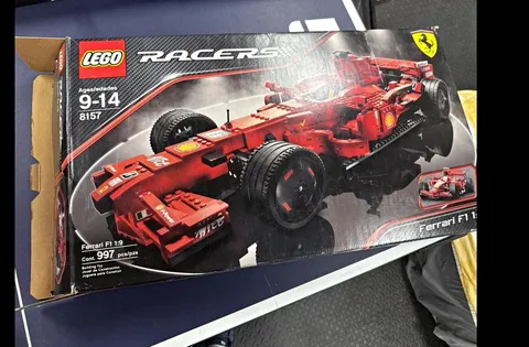 LEGO Racers Ferrari F1 1:9 Set 8157 997pc With Box Complete Set Age 9-14